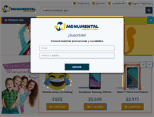 Tablet Screenshot of monumentalhogar.com